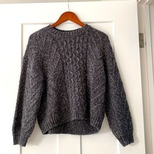 Slouchy Cable Knit Pullover